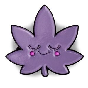 Happy Leaf Enamel Pin